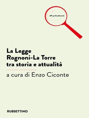 cover image of La Legge Rognoni-La Torre tra storia e attualità